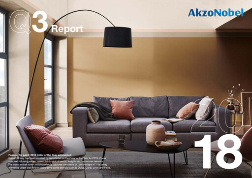 Miniature AkzoNobel
 Rapport trimestriel 2018-q3