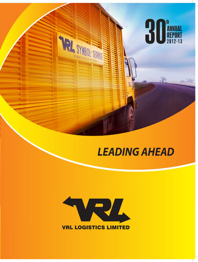 Thumbnail VRL Logistics Annual Report 2012-2013