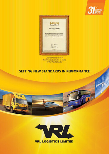 Thumbnail VRL Logistics Annual Report 2013-2014