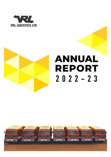 Thumbnail VRL Logistics Annual Report 2022-2023