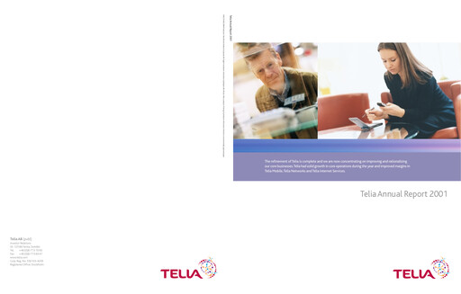 Thumbnail Telia Company Annual Report 2001