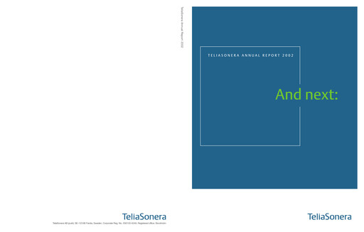 Thumbnail Telia Company Annual Report 2002