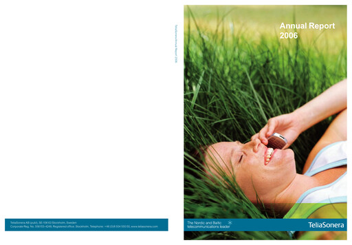 Thumbnail Telia Company Annual Report 2006
