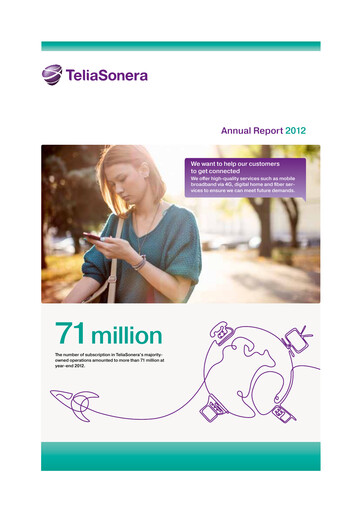 Thumbnail Telia Company Annual Report 2012