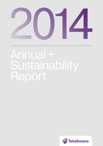 Thumbnail Telia Company Annual Report 2014