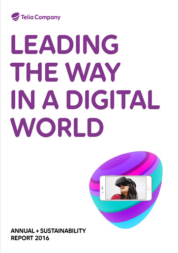 Thumbnail Telia Company Annual Report 2016