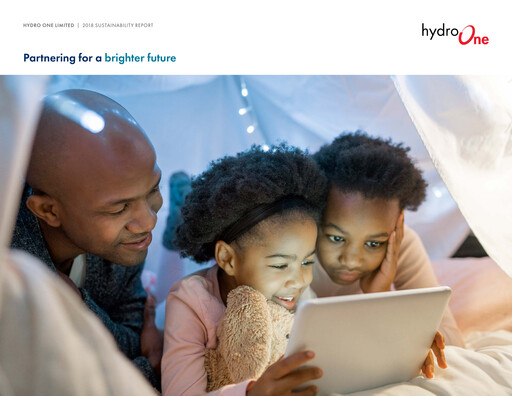 Thumbnail Hydro One
 Sustainability Report 2018