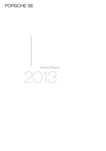 Thumbnail Porsche SE Annual Report 2013