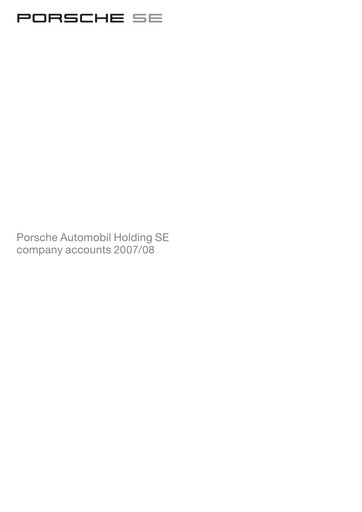 Thumbnail Porsche SE Financial Statement 2007-2008