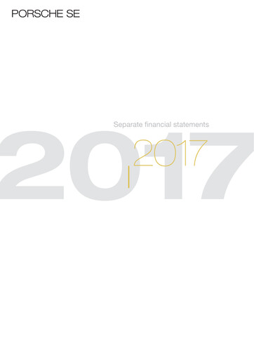 Thumbnail Porsche SE Financial Statement 2017