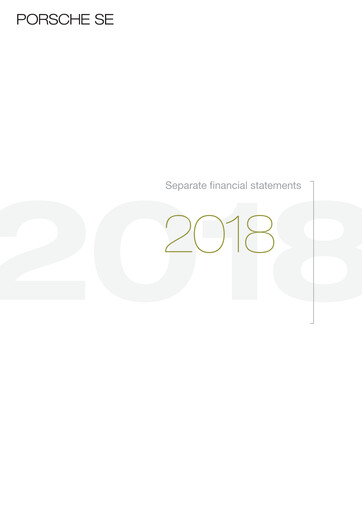 Thumbnail Porsche SE Financial Statement 2018