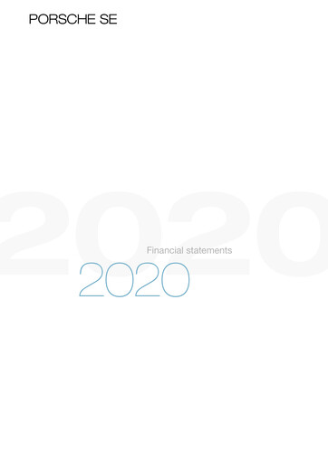 Thumbnail Porsche SE Financial Statement 2020