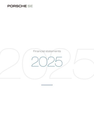Thumbnail Porsche SE Financial Statement 2025