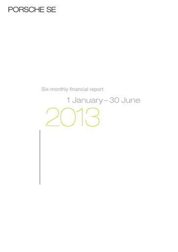 Thumbnail Porsche SE Half-year Report 2013-h1