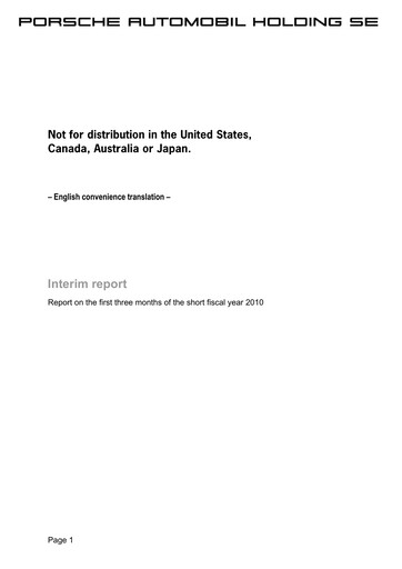 Thumbnail Porsche SE Quarterly Report 2010-q1