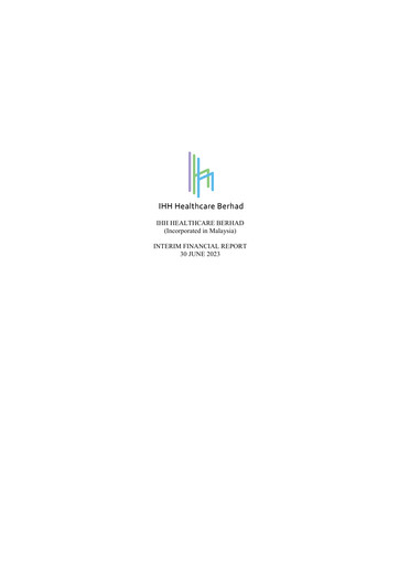 Thumbnail IHH Healthcare
 Quarterly Report 2023-q2