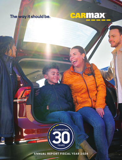 Thumbnail CarMax
 Annual Report fy2024