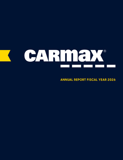 Thumbnail CarMax
 Annual Report fy2026