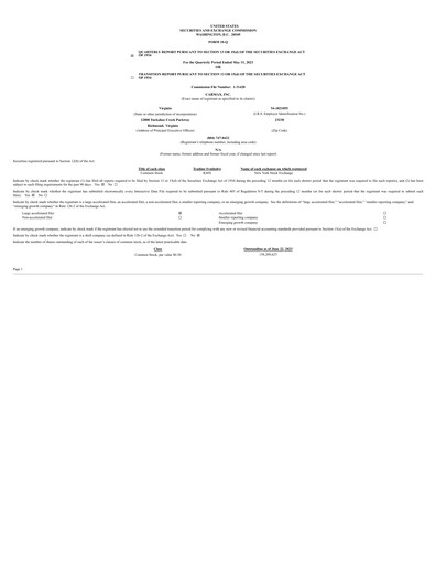 Thumbnail CarMax
 Quarterly Report fy2024-q1
