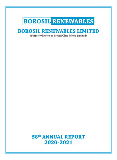 Thumbnail Borosil Annual Report 2020-2021