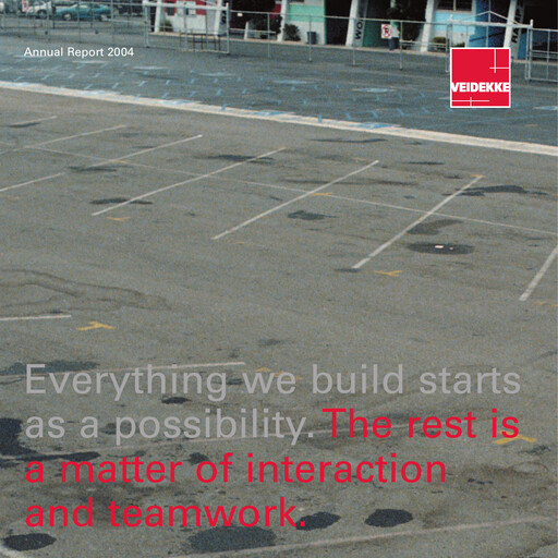 Thumbnail Veidekke Annual Report 2004