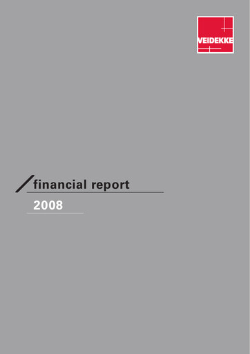 Thumbnail Veidekke Financial Report 2008