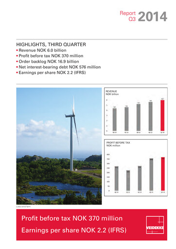 Thumbnail Veidekke Quarterly Report 2014-q3