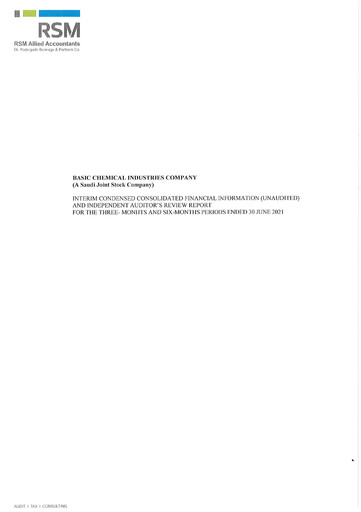 Thumbnail Saudi Arabian Refineries Company Financial Statement 2021-h1
