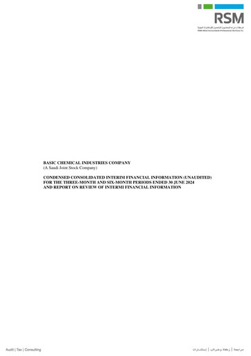 Thumbnail Saudi Arabian Refineries Company Financial Statement 2024-h1