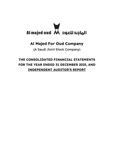 Thumbnail Al Majed for Oud Company Financial Statement 2025