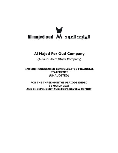 Miniature Al Majed for Oud Company Bilan financier 2026-q1