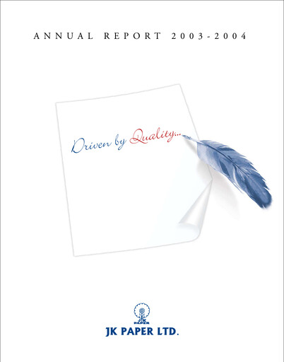 Thumbnail JK Paper Annual Report 2003-2004