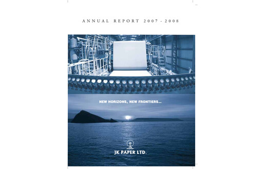 Thumbnail JK Paper Annual Report 2007-2008
