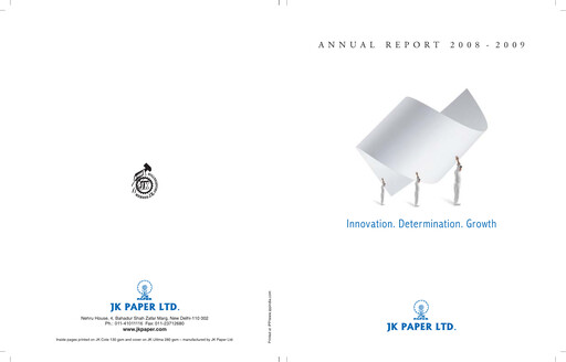 Thumbnail JK Paper Annual Report 2008-2009