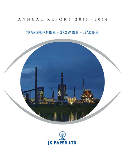 Thumbnail JK Paper Annual Report 2013-2014