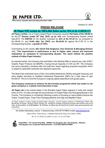 Thumbnail JK Paper Quarterly Report 2016-q2