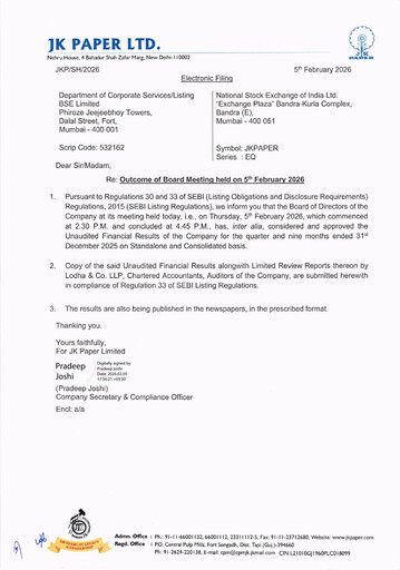 Thumbnail JK Paper Quarterly Report 2025-q3