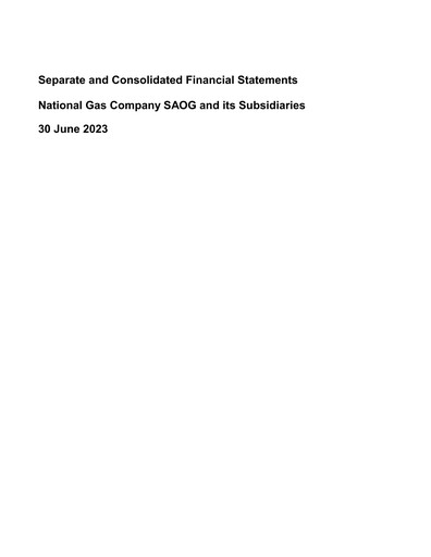 Thumbnail National Gas Company SAOG Financial Statement 2023-h1