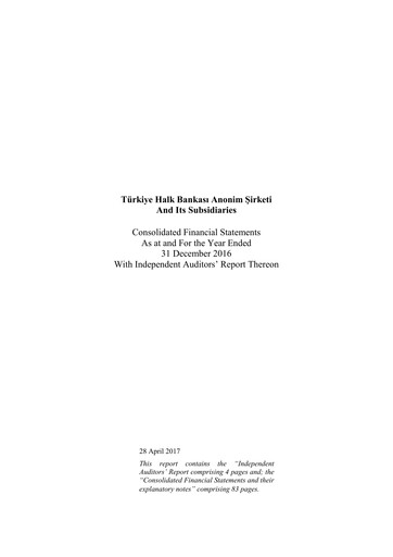 Thumbnail Halkbank Financial Statement 2016