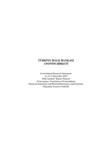 Thumbnail Halkbank Financial Statement 2025