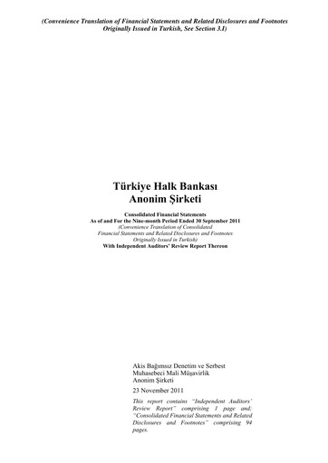Thumbnail Halkbank Quarterly Report 2011-q3