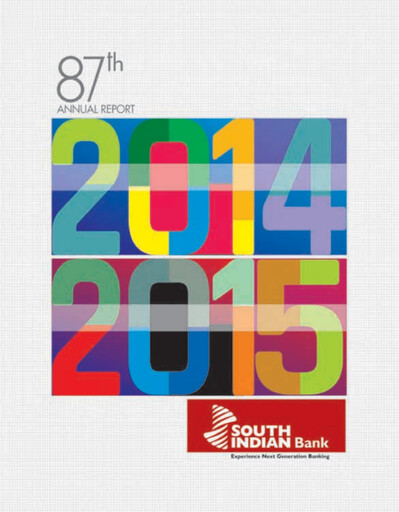Thumbnail South Indian Bank
 Annual Report 2014-2015