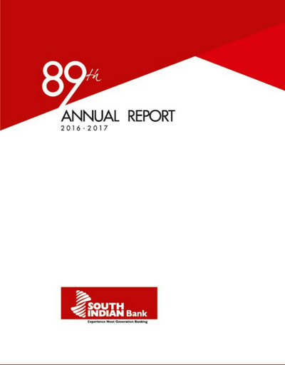 Thumbnail South Indian Bank
 Annual Report 2016-2017
