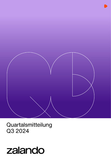 Thumbnail Zalando Quarterly Report 2024-q3