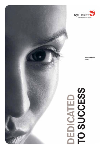 Thumbnail Symrise Annual Report 2006