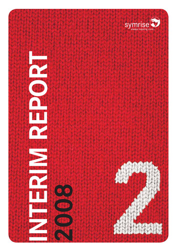 Thumbnail Symrise Half-year Report 2008-h1