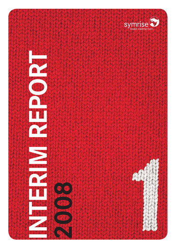 Thumbnail Symrise Quarterly Report 2008-q1