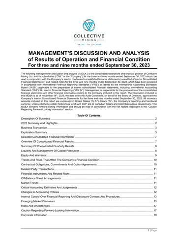 Thumbnail Collective Mining Quarterly Report 2023-q3