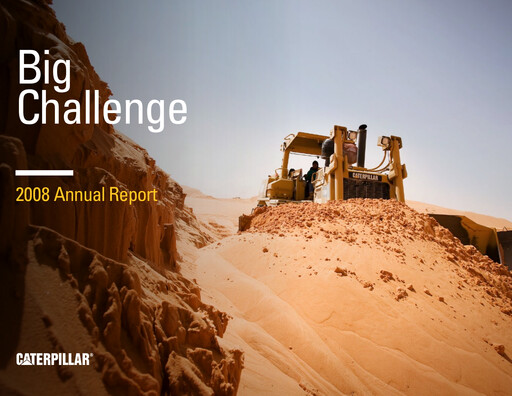 Thumbnail Caterpillar Annual Report 2008