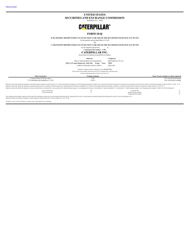 Vorschaubild Caterpillar Quartalsbericht 2025-q1